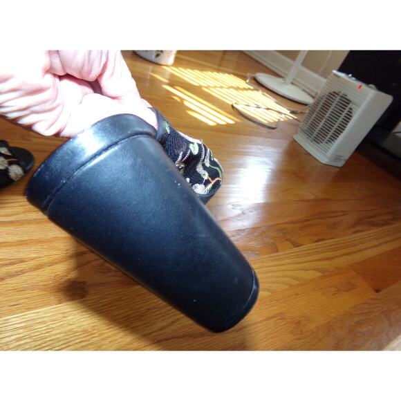 C Comfort vintage‎ floral slide heels size 8 Excellent 3 1/2 inch heel - Picture 6 of 7